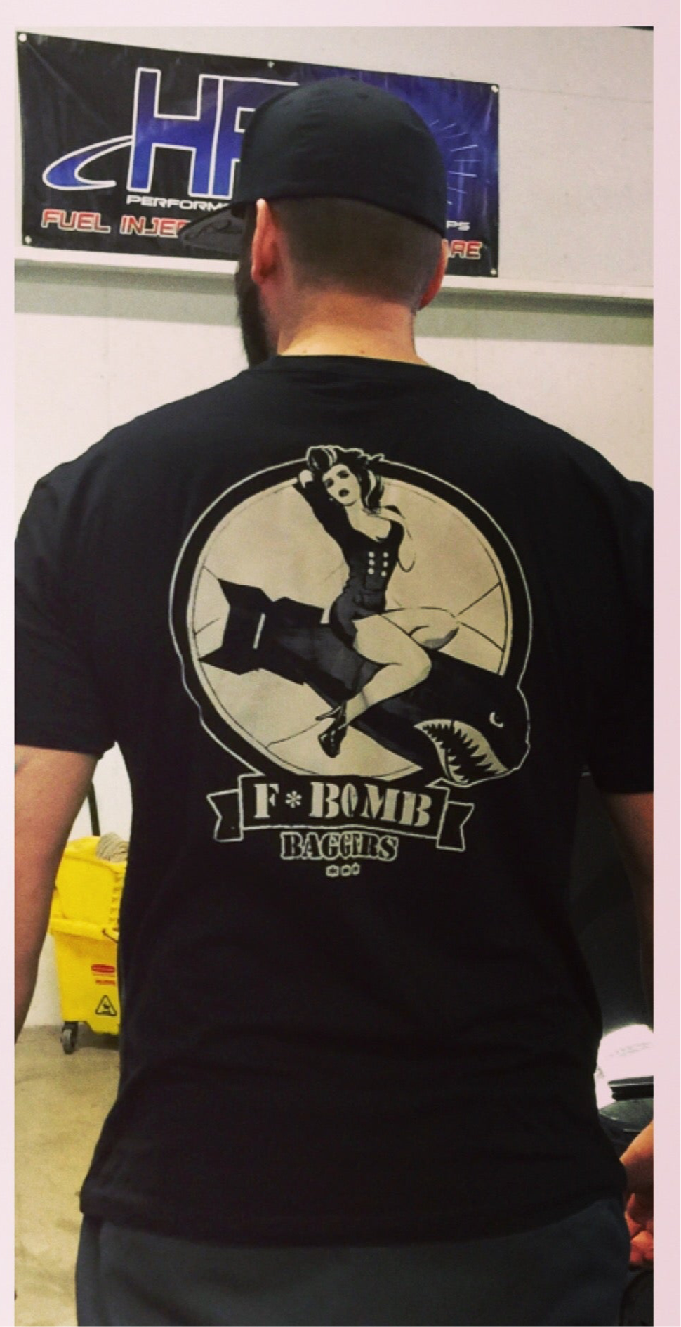 F BOMB OG PIN UP GIRL T SHIRT